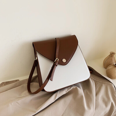 

Girls small bag new Korean version of the wild fashion single shoulder Messenger bag hit color small square package tide