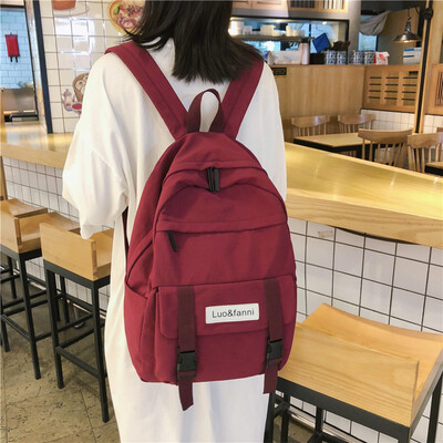 

Fashion schoolbag female insfeng Korean version ulzzang high school students backpack tidal high school shoulder bag