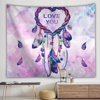 

Toponeto Colorful Dream Catcher Tapestry Bohemia Hippie Wall Hanging Bedspread Dorm Decor
