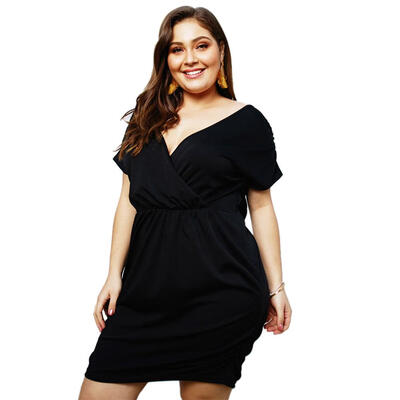 

Fashion Women Short Sleeve Backless Solid Color Sexy Tunic Mini Dress