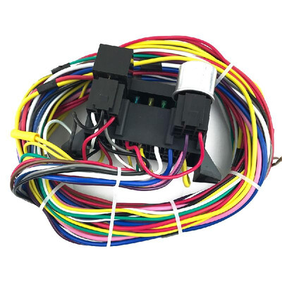 

12 Circuit Universal Wiring Harness Car Safety Wires Complete Kit Hot Rod Street Rod  Bumper to Bumper Wire Kit