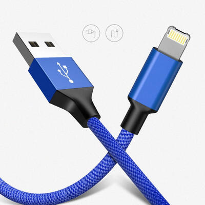

Vissko Micro USB Lightning 2 In 1 Cable 24A Fast Charge Data Cable Dust 1m For IPHONE Android-1m