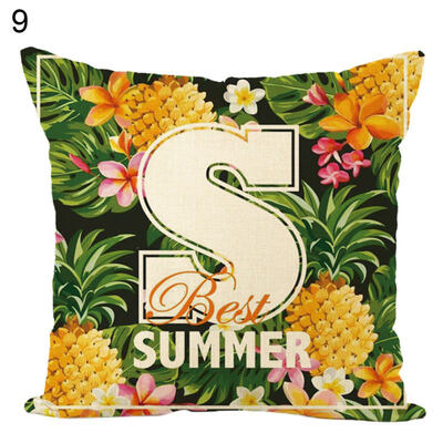 

Green PlantsFlower Throw Pillow Case Cushion Cover Sofa Bed Car Home Decor