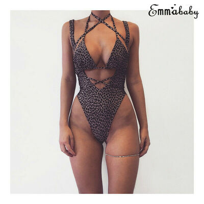 

Women One Piece Monokini Push Up Padded Swimwear Beachwear Bikini Swimsuit