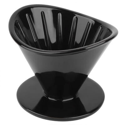 

Greensen Ceramic Coffee Filter Cup Single Hole Coffee Dripper Filtering Tool Black