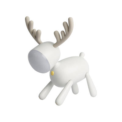 

Cartoon Lovely Elk Reindeer Silicone USB Rechargeable Reading Table Lamp Night Light For Bedroom