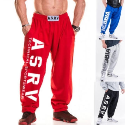 

Men Casual Sport Pants Long Trousers Tracksuit Fitness Workout Joggers Gym Sweatpants