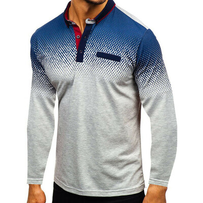 

New Mens Slim Fit Shirts Long Sleeve Casual Golf T-Shirt Jersey Top Tee