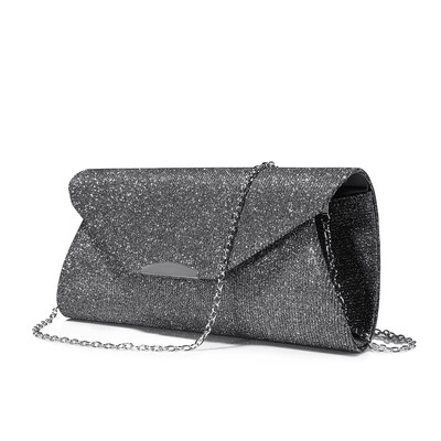 

LOVEVOOK women evening clutches bag female fashion solid handbags ladies envelope soft purse for party with chains&sequined