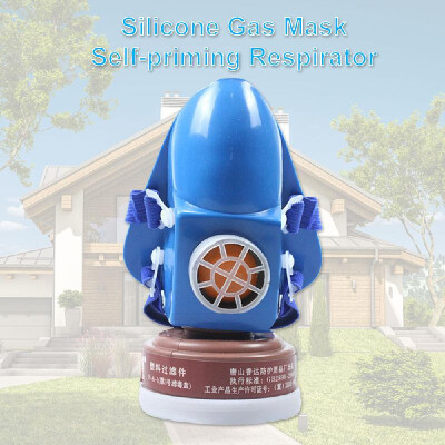 

Silicone Gas Mask Self-priming Respirator Activated Carbon Filter Prevent Harmful Gas Chemical Masks Industrial Paint Spraying Agr