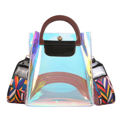 

Holographic Laser Messenger Transparent Handbags Women Casual Shoulder Bags