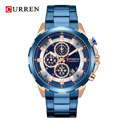 

Curren Men Watch Business Multifuntional Waterproof Watches Quartz Watch