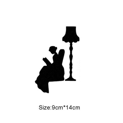 

Refinement Wall Switch Sticker Women Read Wall Sticker Decal Home Decor Decal Socket Paste Home Decoration