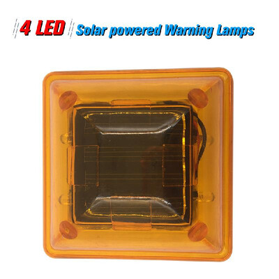 

Solar Warning Light Sensitive Strobe Flash Warning LED Caution Lamp 80mm Iron Cap Mounted Outdoor on Balusters of DrivewaysBridge