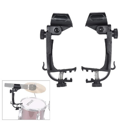 

2pcs Clamp Clip On Drum Rim Microphone Mic Mount Holder Adjustable Shockproof