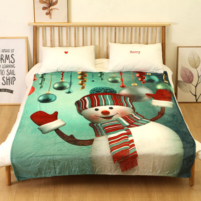 

Tailored Christmas Blanket Flannel Fabric Sofa Bed Blanket 150X200CM