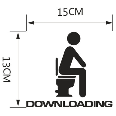 

Decal Toilet Sticker DIY for Bathroom Washroom WC Restroom Decor Art Wall Office Home Decoration