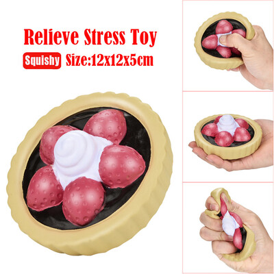 

YIWULAKawaii strawberry Cake Slow Rising Cream Scented Stress Reliever Toy