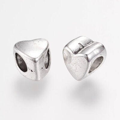 

Tibetan Style Alloy European Beads Heart Antique Silver 85x8x7mm Hole 45mm