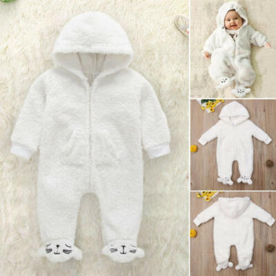 

Newborn Baby Infant Kid Boy Girl Romper Hooded Jumpsuit Bodysuit Outfits Clothes