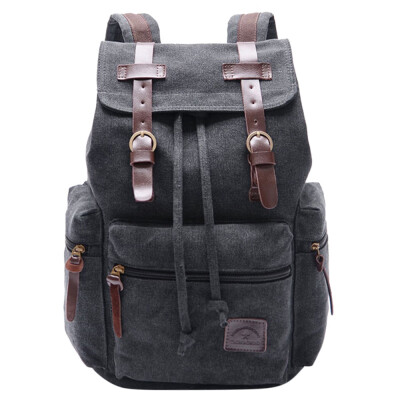 

Tailored Womens Canvas Backpack Shoulder Book School Bag Travel Rucksack Satchel