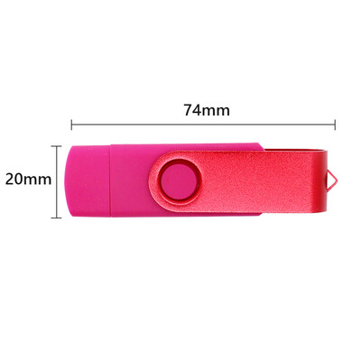 

USB Flash Drive 32G USB 20 Micro USB Pen Drive Memory Stick U Disk with Caps for Both Computers&Android Devices