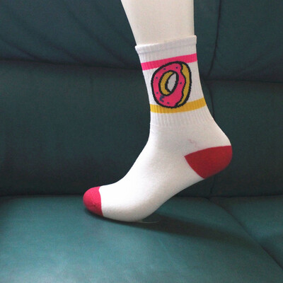 

New Funny Women Men Hip Hop Socks Fashion Cotton Happy Socks Food Fruit Trendy Socks Crew Socks