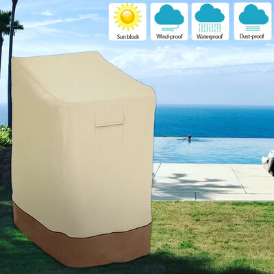 

Outdoor Garden Waterproof Stacking Chair Cover 210D Oxford Fabric Patio Furniture Cover