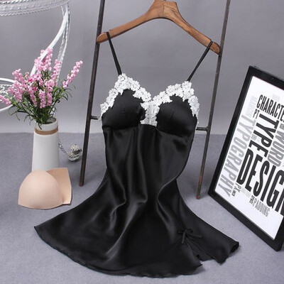 

Sexy Women Lingerie Silk Robe Dress Nightdress Nightgown Sleepwear Nightdress