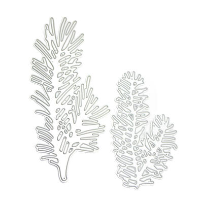 

2x Pine Branch Cutting Dies Stencil Scrapbooking Album Paper Card DIY Craft