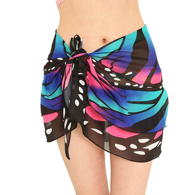 

Roseonmyhand Women Chiffon Sunscreen Shawl Beach Bikini Swimwear Wrap Coverup Skirt Swimsuit