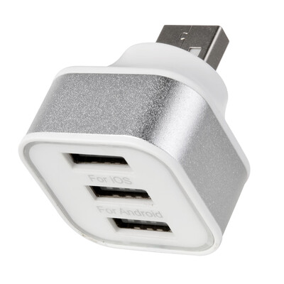 

Cwxuan 1 to 3 Port USB HUB Expansion Charge Adapter
