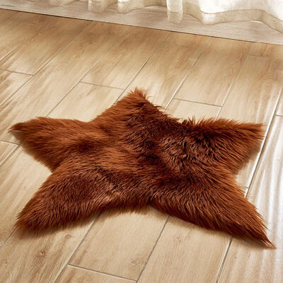 

Star Rug Kids Children Anti-Skid Fluffy Area Home Bedroom Floor Door Fur Carpet Mats Rugs