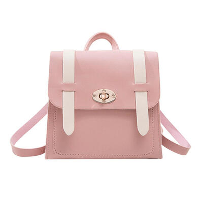 

Hit Color Backpacks Shoulder Bags Women Casual PU Leather Messenger Bags