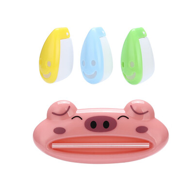 

〖Follure〗Cartoon Animal Toothpaste Squeezer Smiley Face Toothbrush Holder
