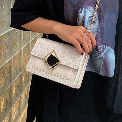 

Advanced sense bag handbags new 2019 fashion scrub shoulder bag ocean Messenger bag wild ins chain bag