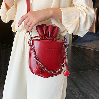 

Female bag 2019 new wild net red handbag ocean bucket bag summer small fresh fashion ins Messenger bag