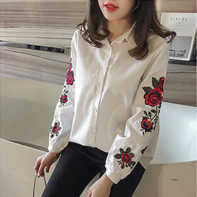 

2019 Women Ladies T Shirt Floral Long Sleeve Blouse Casual Tops Plus Size -2XL