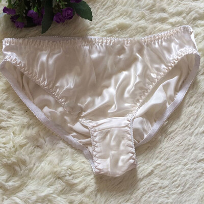

Womens Silk Underwear Panties Triangle Briefs Breathable Tangas Thong Lingerie
