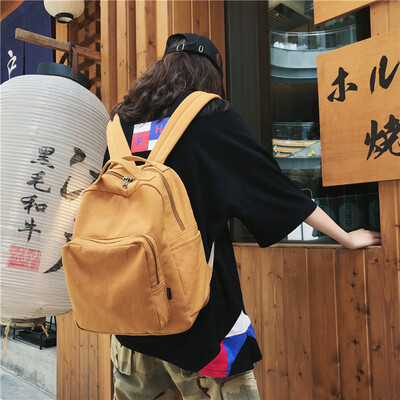 

Playing with schoolbag girls Korean high school girls backpack ins wind Joker college students fashion backpack girls tide