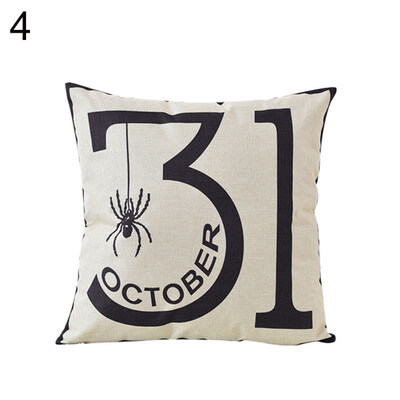 

Halloween Treat or Trick Letter Printed Cushion Cover Pillow Case Home Decor