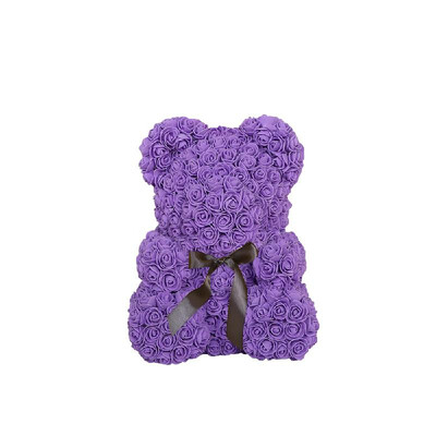 

Valentine Day Birthday Gift Artificial Roses Bear Home Wedding Party Decoration