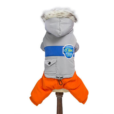 

Winter Warm Sports Dogs Four-Legs Hooded Coats Pets Puppy Jumpsuits Outfits