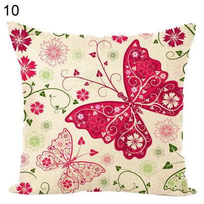 

Butterfly Printed Soft Throw Pillow Case Cushion Cover Sofa Bed Car Home Decor