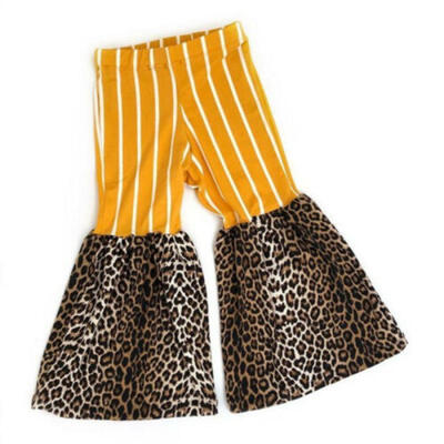 

Toddler Kids Baby Girl Clothes Striped Leopard Bottoms Pants Leggings Trousers