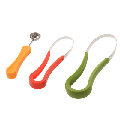 

3Pcs\Set Kitchen Gadget Fruit Digger Michelin Chef Swinging Tray Fruit Vegetable Scoop Troop Set