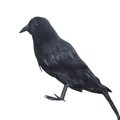 

New Hot Halloween Simulation Black Crow Artificial Bird Prop Art And Crafts For Halloween Party Decoration