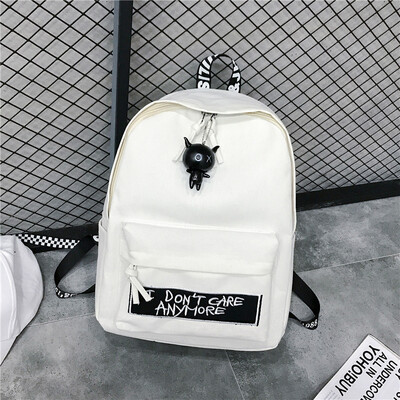 

Junior&senior high school students schoolbags female Korean Harajuku ulzzang Joker simple couple backpack female canvas bags