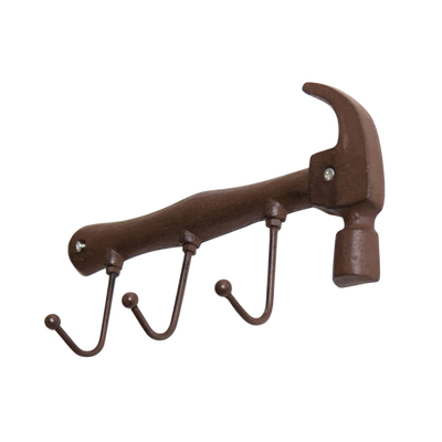 

Retro Industry Iron Hammer Hanging Hook Pub Home Living Room Vintage Wall Decorative Pothook