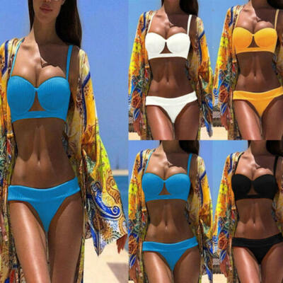 

US Women sexy Bikini Push-Up Padded Swimwear Swimsuit Swiming Bathing Beachwear